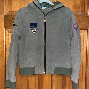 VTG Paul Frank women's zip front jacket 2003 size Large Army green